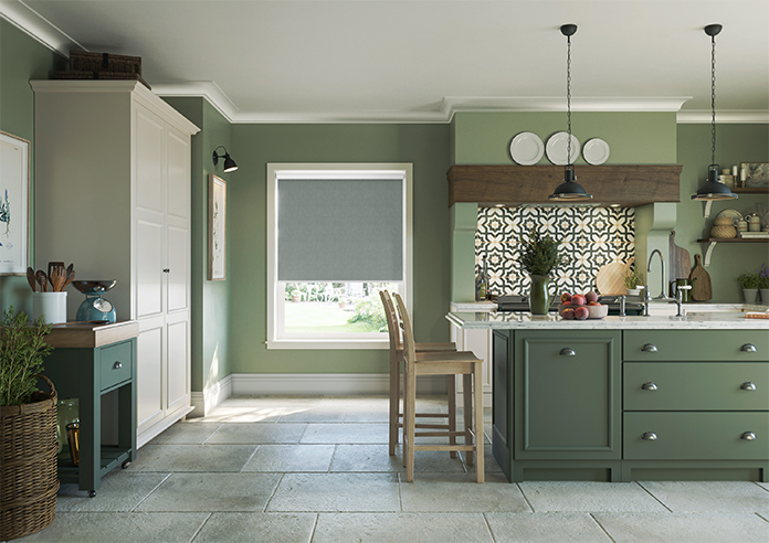 Zephyr (Blackout), Grey - Twist&Fit Roller Blind - Image 8